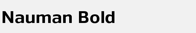 Nauman Bold