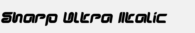 Sharp Ultra Italic