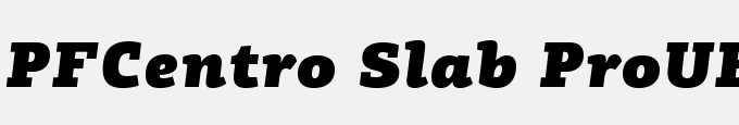PFCentro Slab Pro-UBlack Italic