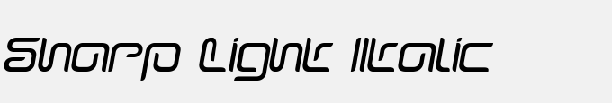 Sharp Light Italic