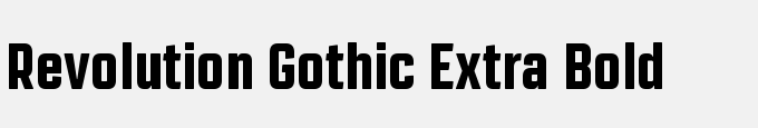 Revolution Gothic Extra Bold