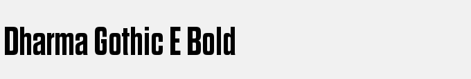 Dharma Gothic E Bold