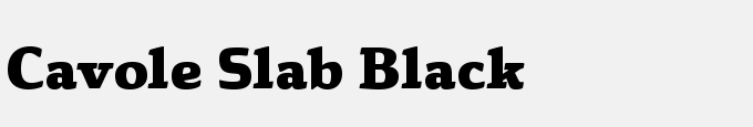 Cavole Slab Black