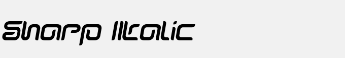 Sharp Italic
