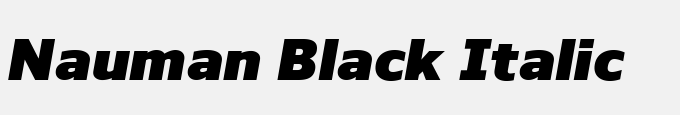 Nauman Black Italic
