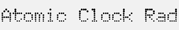 Atomic Clock Radio
