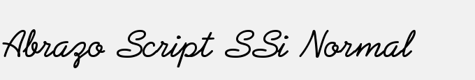 Abrazo Script SSi Normal