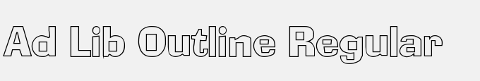 Ad Lib Outline Regular
