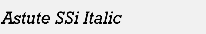 Astute SSi Italic