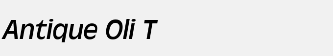 Antique Oli T Italic