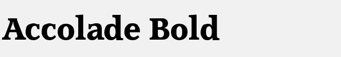 Accolade Bold
