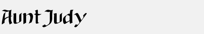 Aunt Judy