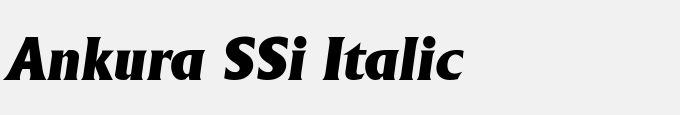 Ankura SSi Italic