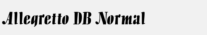 Allegretto DB Normal