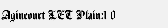 Agincourt LET Plain:1.0