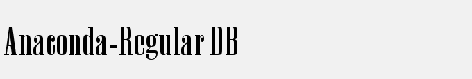 Anaconda-Regular DB