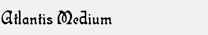 Atlantis Medium