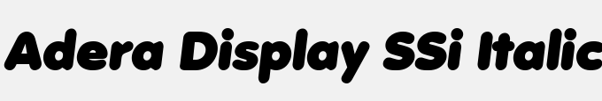 Adera Display SSi Italic