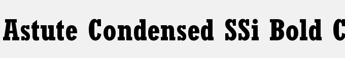 Astute Condensed SSi Bold Condensed