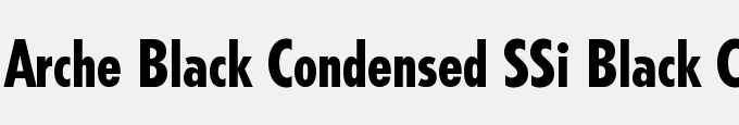 Arche Black Condensed SSi Black Condensed