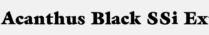Acanthus Black SSi Extra Black