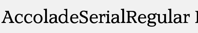 Accolade-Serial-Regular DB