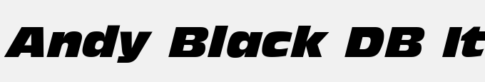 Andy Black DB Italic