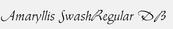 Amaryllis Swash-Regular DB