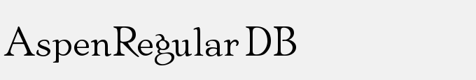 Aspen-Regular DB