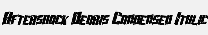 Aftershock Debris Condensed Italic