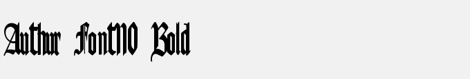Authur Font110 Bold