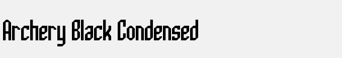 Archery Black Condensed