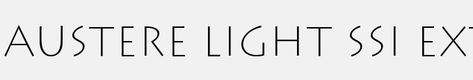 Austere Light SSi Extra Light