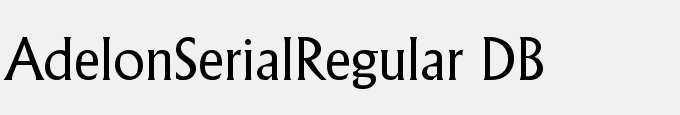 Adelon-Serial-Regular DB
