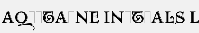 Aquitaine Initials LET Plain:1.0