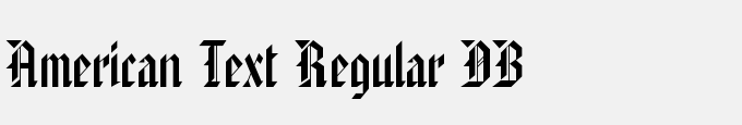 American Text Regular DB