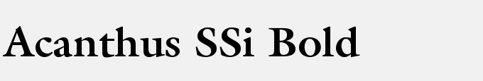 Acanthus SSi Bold
