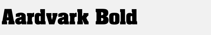 Aardvark Bold