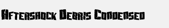 Aftershock Debris Condensed