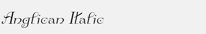 Anglican Italic