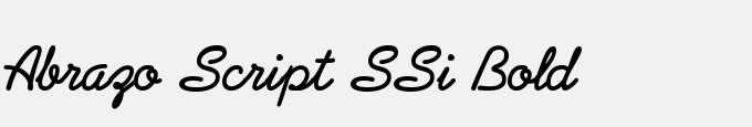 Abrazo Script SSi Bold