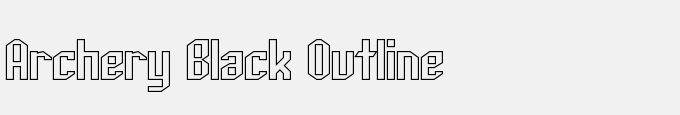 Archery Black Outline