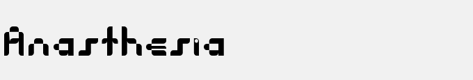 Anasthesia