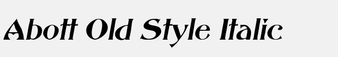 Abott Old Style Italic