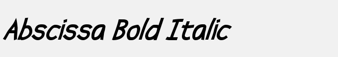 Abscissa Bold Italic