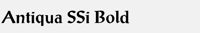 Antiqua SSi Bold