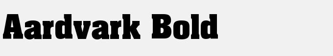 Aardvark Bold