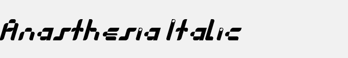 Anasthesia Italic