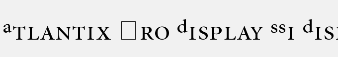 Atlantix Pro Display SSi Display Regular
