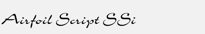 Airfoil Script SSi